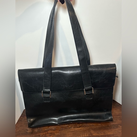Kenneth‎ Cole Reaction Black Laptop Messenger Bag. - Picture 1 of 15